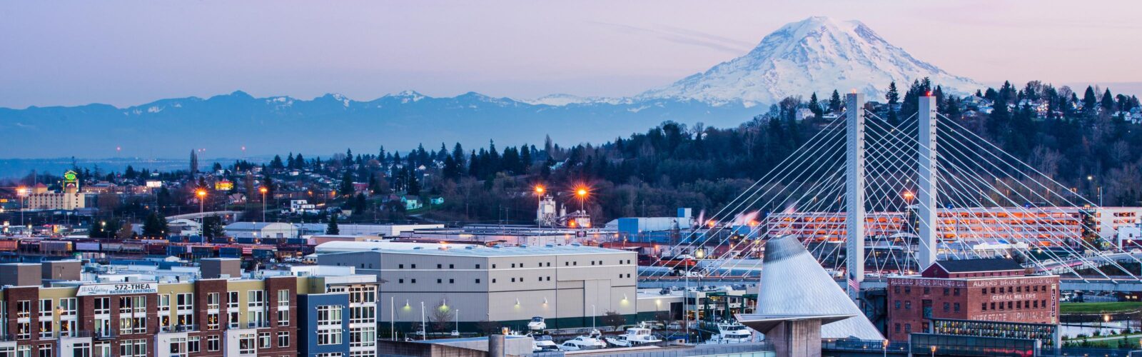 evening over tacoma