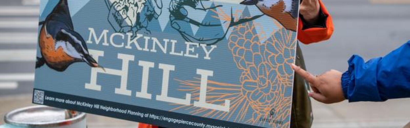 Someone Holding McKinley Sign