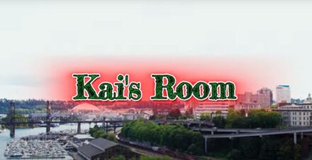 Panoramic photo of downtown Tacoma with the words 