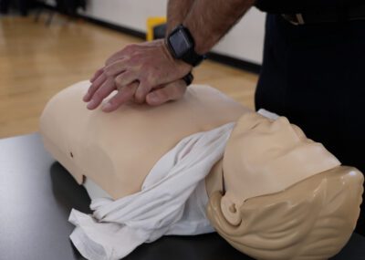 Hands on CPR manikin