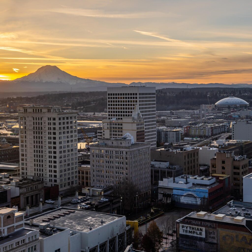 Sunrise in Downtown Tacoma