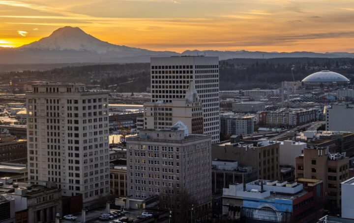 Sunrise in Downtown Tacoma