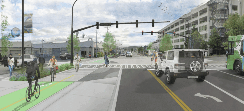 Rendering of new intersection design