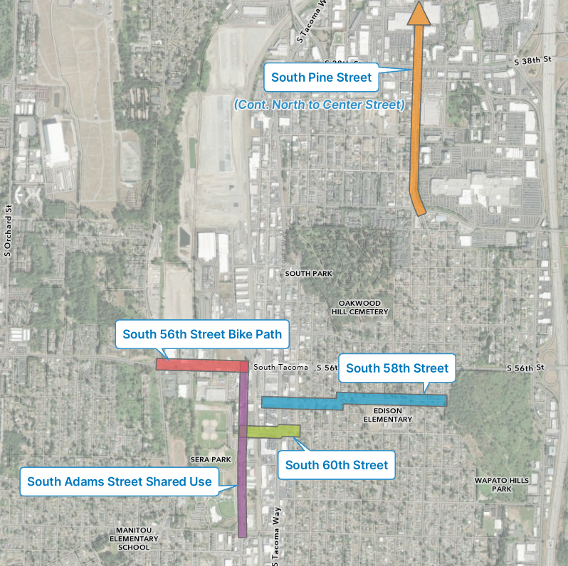 Sloth Racoma Sound Transit South Tacoma Station Access Improvements | City of Tacoma