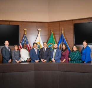 Tacoma City Council in the Council Chambers