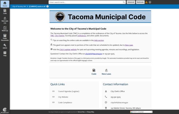 Sample image of online code webpage