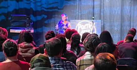 Poetry After Dark performance produced by Black Night Market