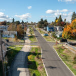 Aerial Photo of Newly Paved Road
