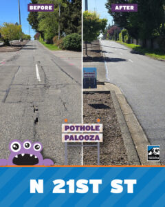Pothole Palooza 2026 N 21st Street