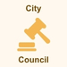 City Council icon: a gavel and sound block.