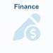 Finance icon: a pen with a dollar coin.