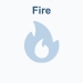 Fire icon: a flame.