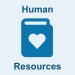 Human Resources icon: a folder with a heart on it.