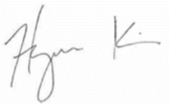 City Manager Hyun Kim's signature