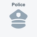 Police icon: a police officer's cap